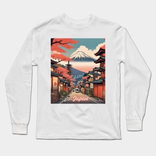 Travel to MOUTAIN'S FUJI Japan ,Brafdesign Long Sleeve T-Shirt